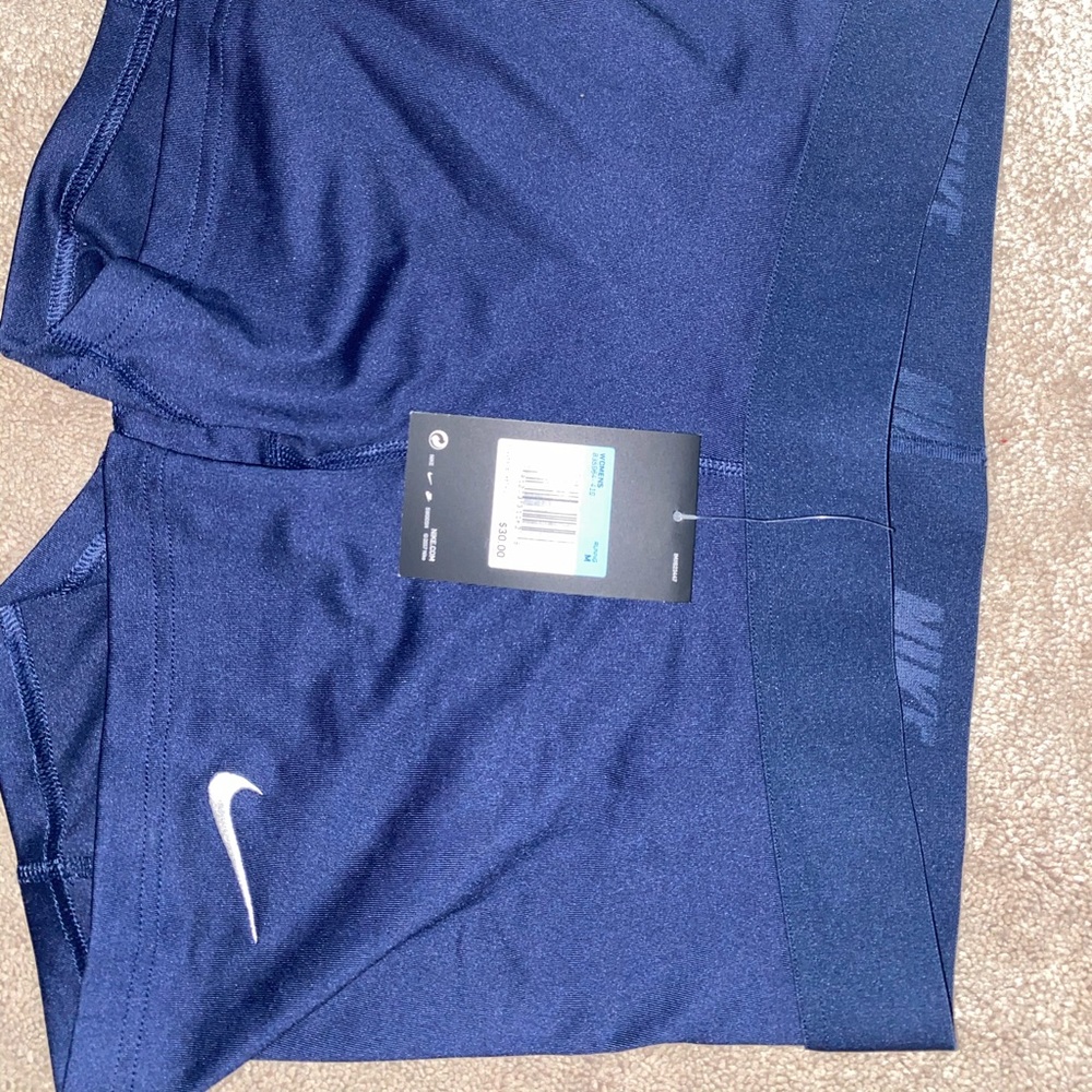 New navy blue Nike Spandex Shorts